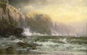 William Trost Richards The League Long Breakers Thundering on the Reef Spain oil painting artist